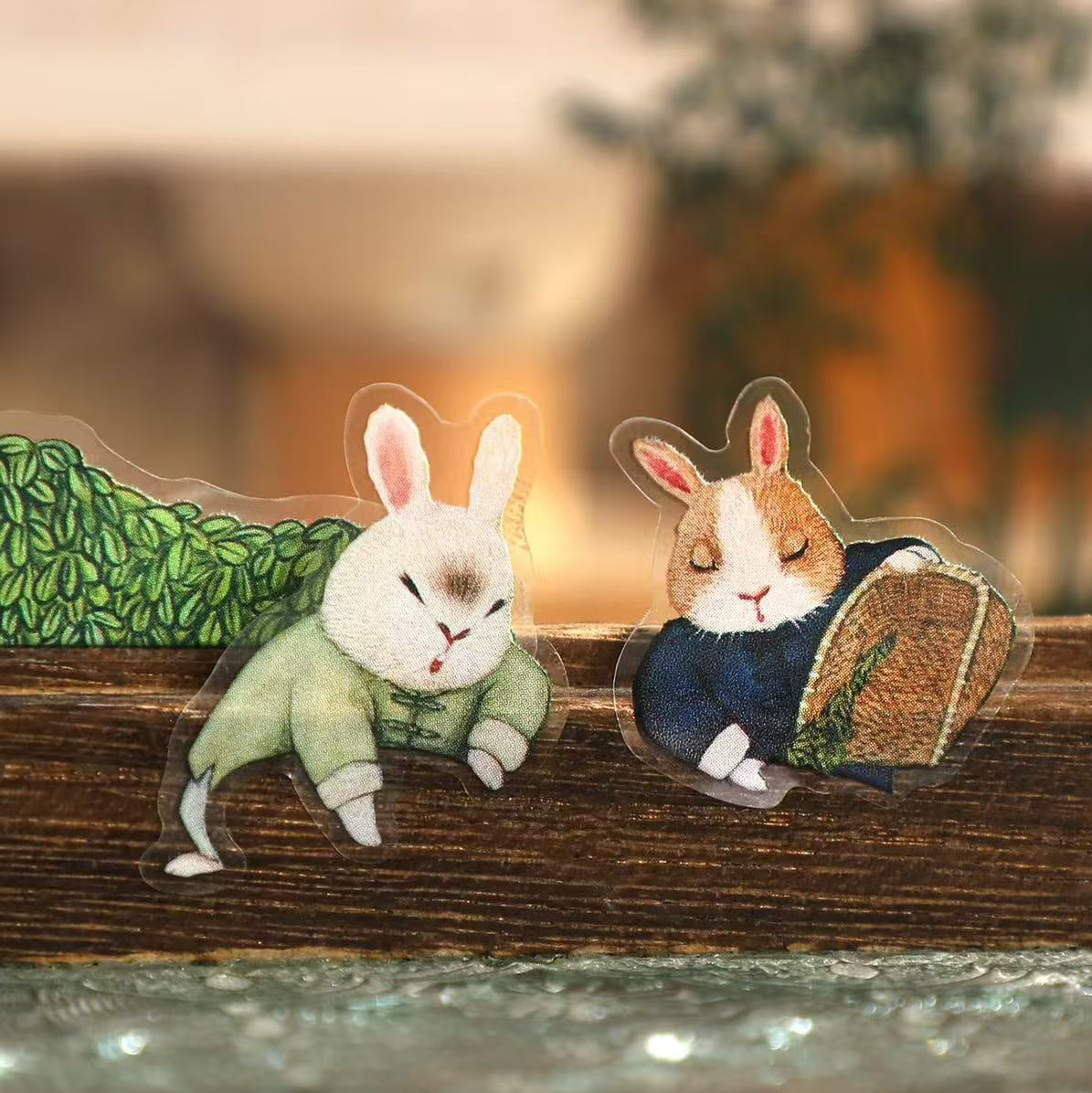 (28)Beautiful Traditional Culture DIY 3D Scenes Stickers 5 Cut Miniature Scenes