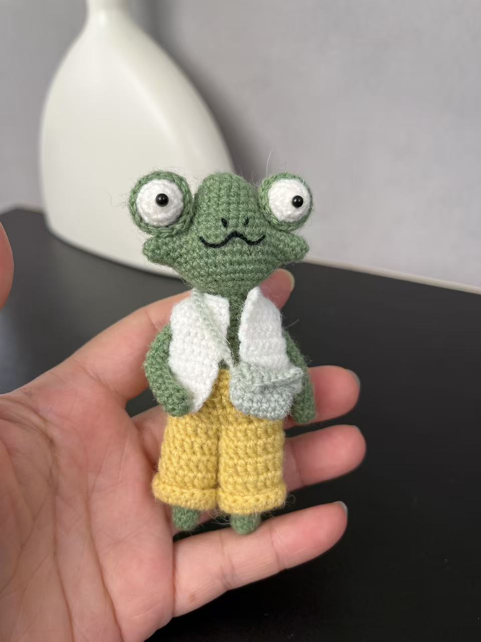 Hand made micro crochet doll