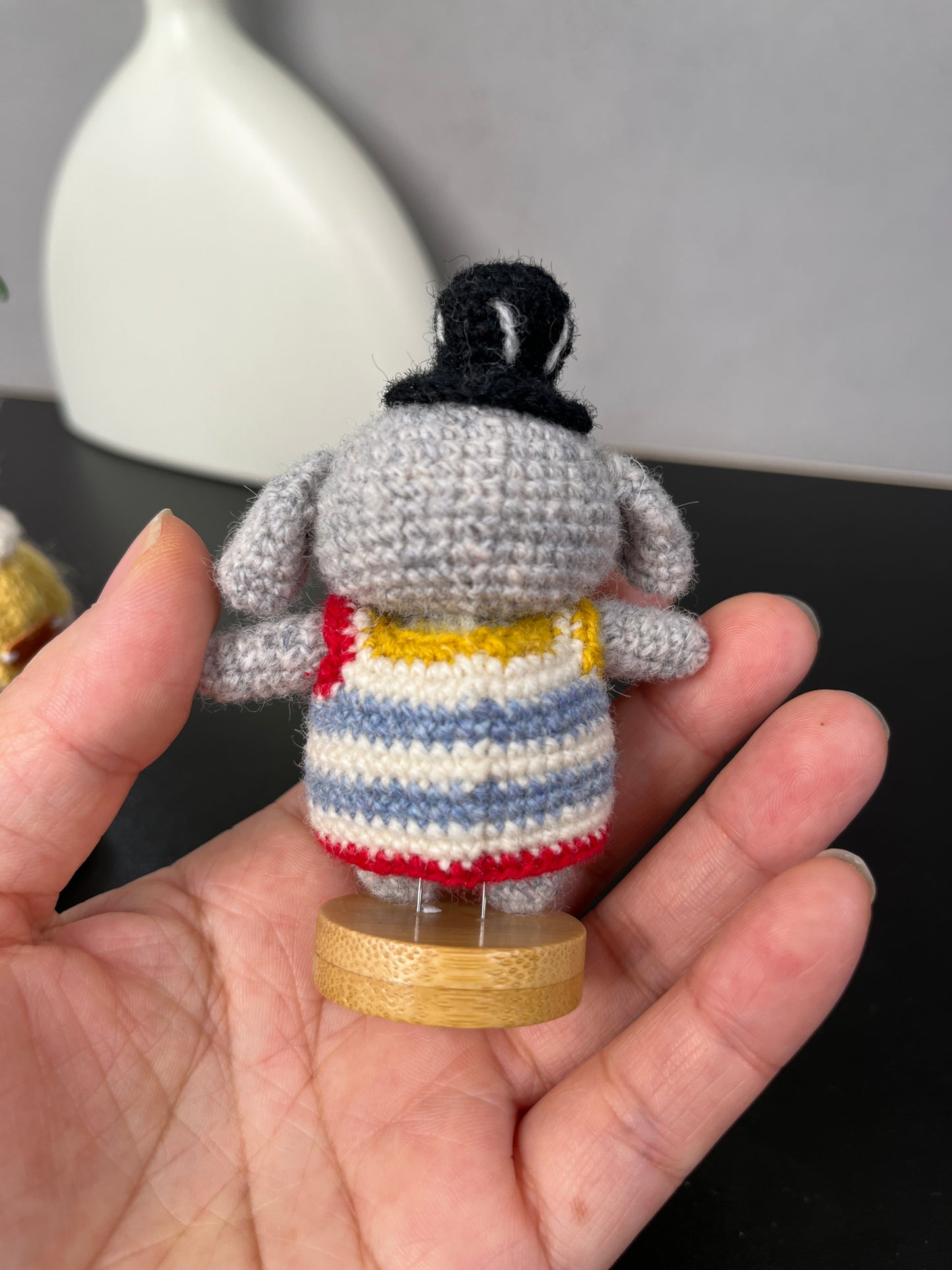 Hand made micro crochet doll