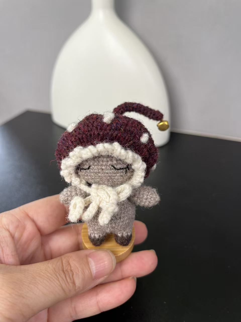 Hand made micro crochet doll