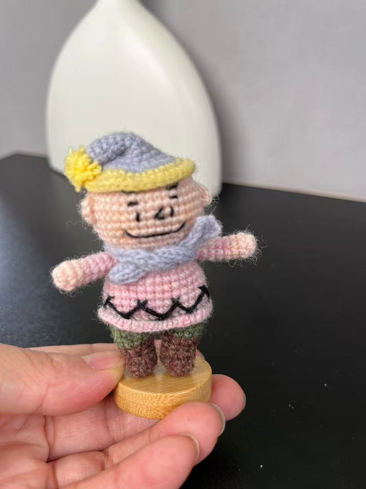 Hand made micro crochet doll