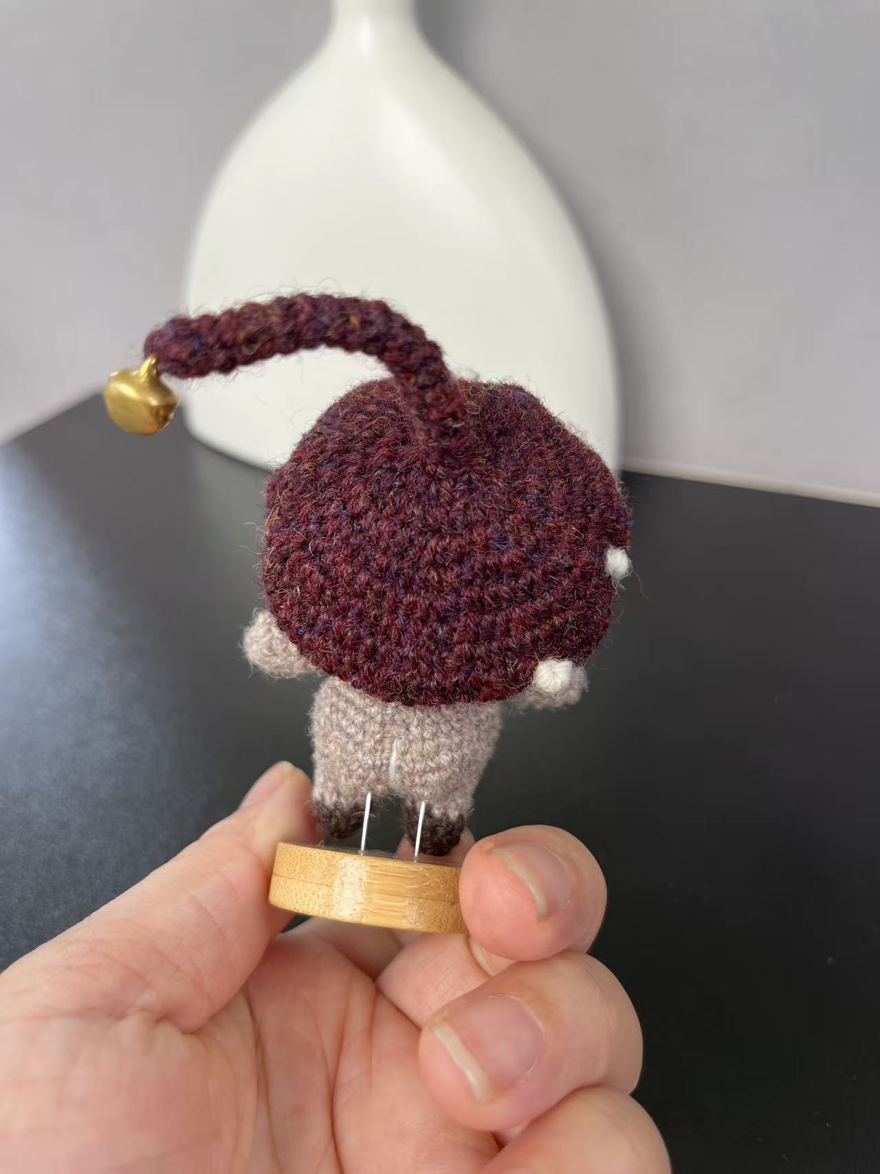 Hand made micro crochet doll